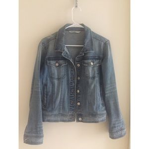 Washed blue denim jacket